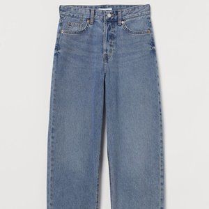 Straight High Ankle Jeans - Denim Blue